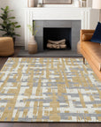 Addison Rugs Taelaris Gold Washable Indoor-Outdoor Rug