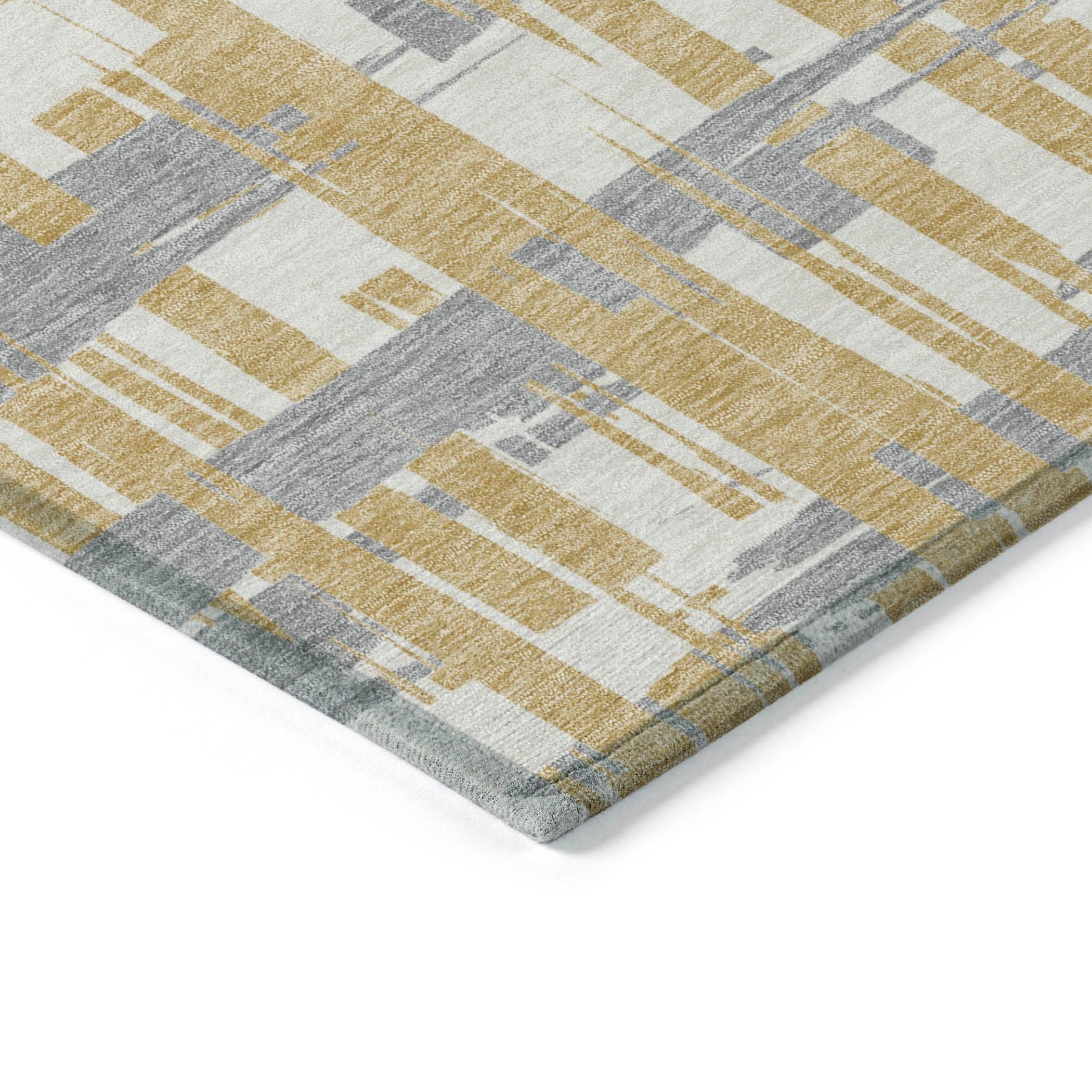 Addison Rugs Taelaris Gold Washable Indoor-Outdoor Rug