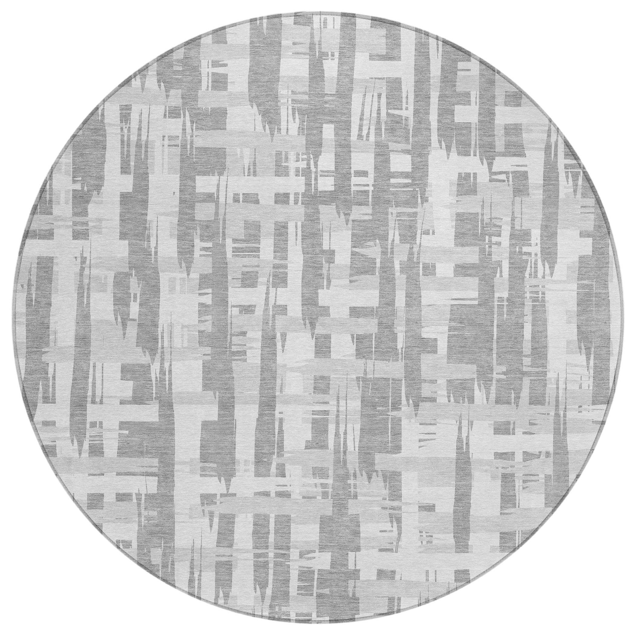 Addison Rugs Taelaris Gray Washable Indoor-Outdoor Rug