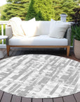 Addison Rugs Taelaris Gray Washable Indoor-Outdoor Rug
