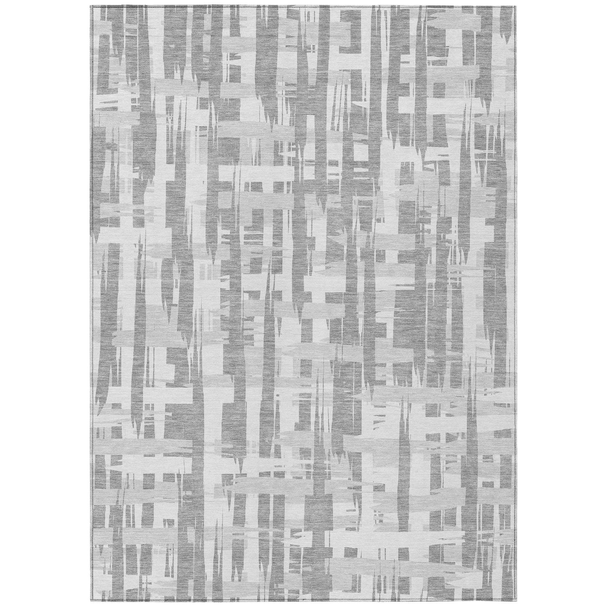 Addison Rugs Taelaris Gray Washable Indoor-Outdoor Rug