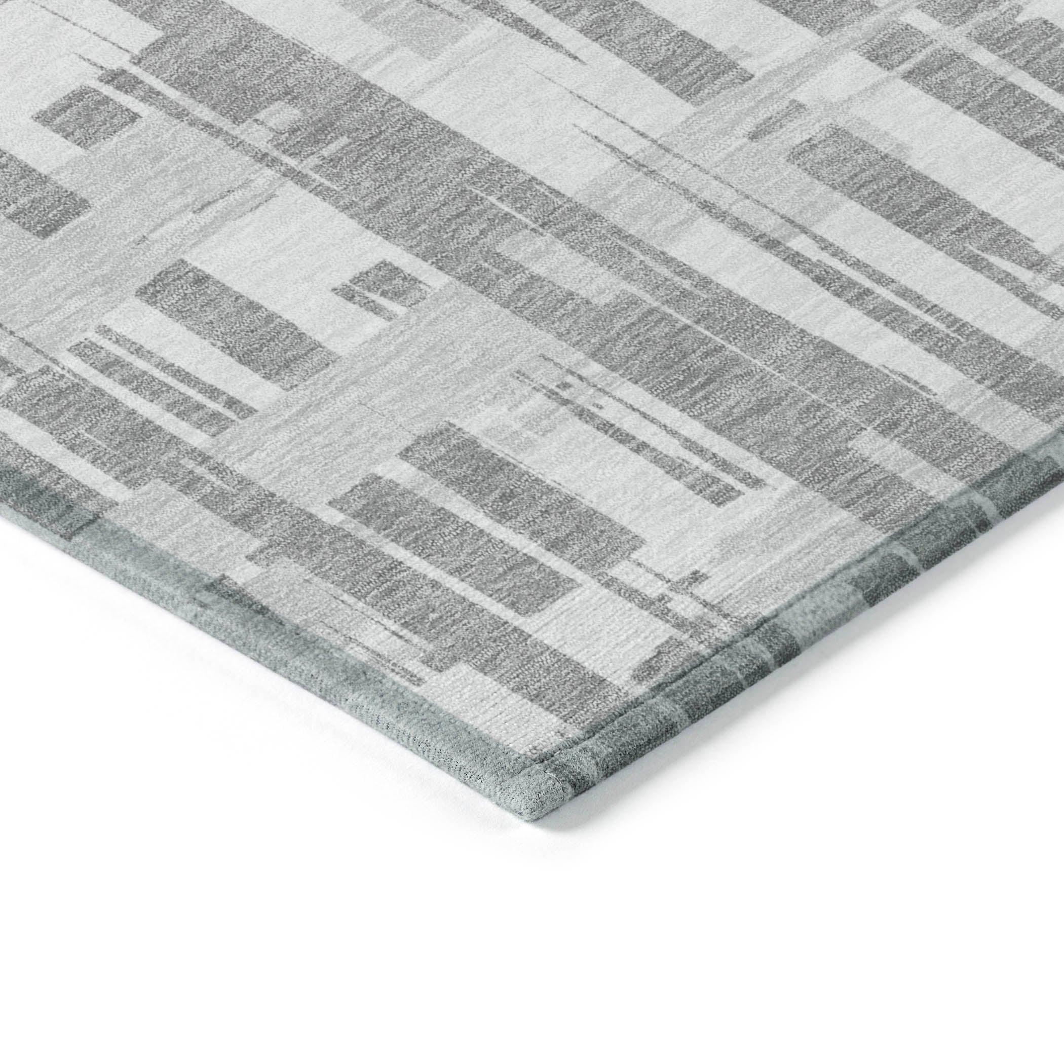 Addison Rugs Taelaris Gray Washable Indoor-Outdoor Rug