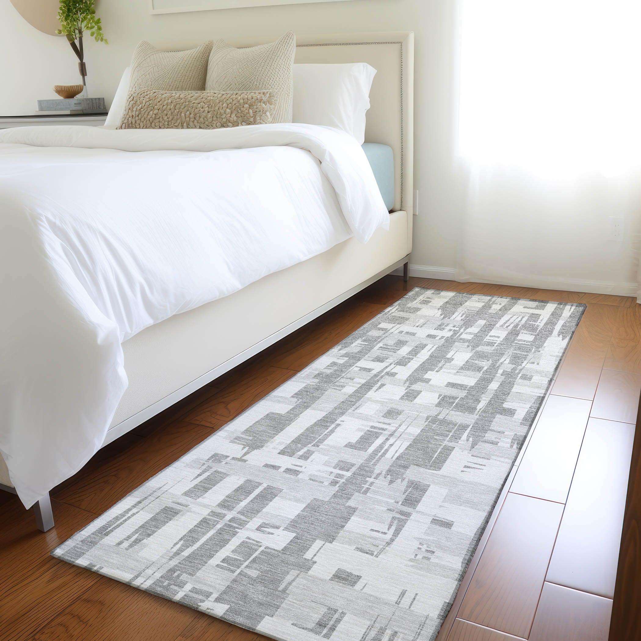 Addison Rugs Taelaris Gray Washable Indoor-Outdoor Rug