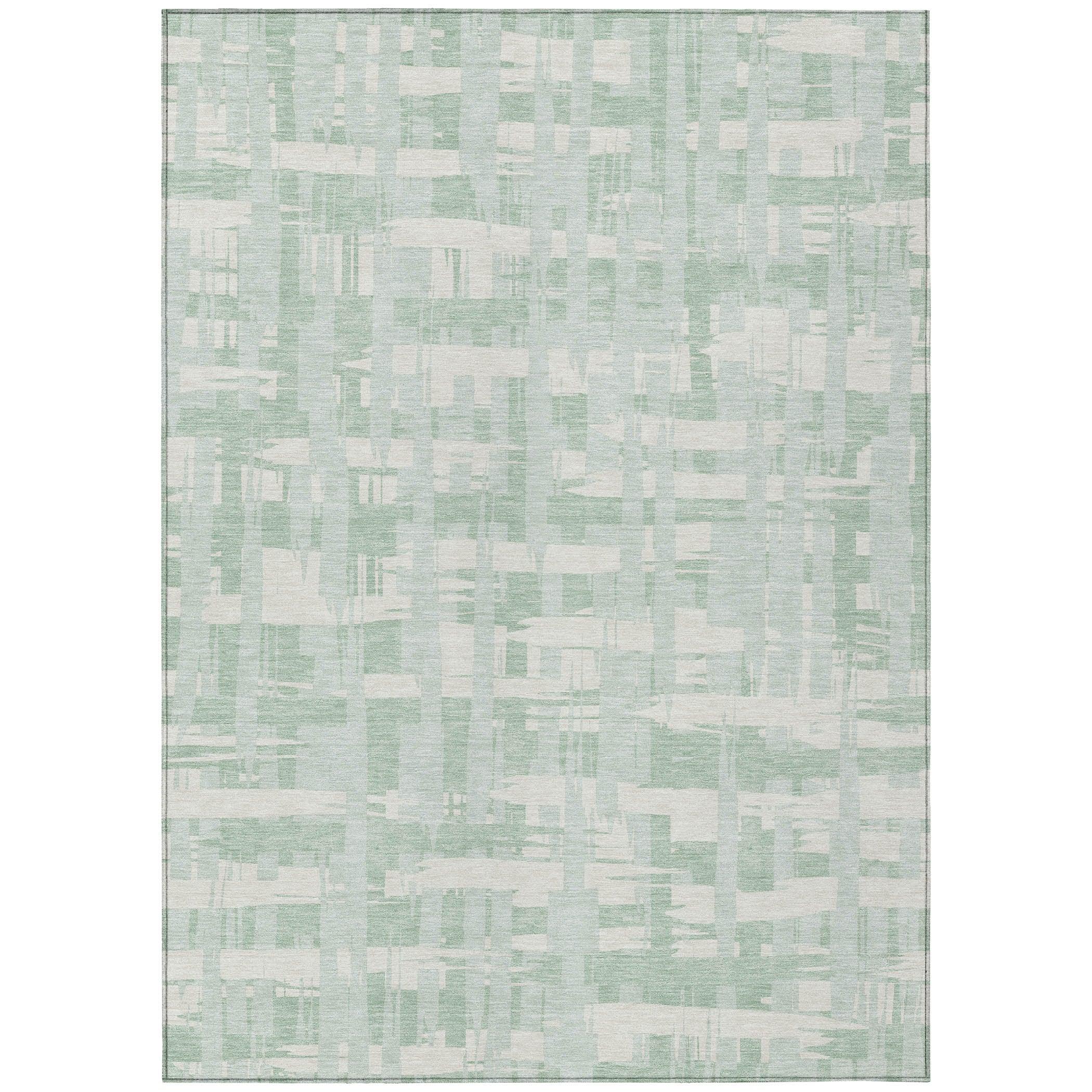 Addison Rugs Taelaris Green Washable Indoor-Outdoor Rug