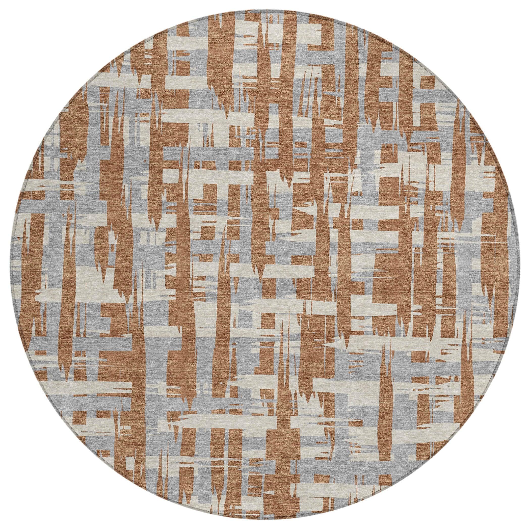 Addison Rugs Taelaris Orange Washable Indoor-Outdoor Rug