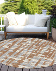 Addison Rugs Taelaris Orange Washable Indoor-Outdoor Rug