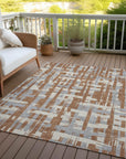 Addison Rugs Taelaris Orange Washable Indoor-Outdoor Rug