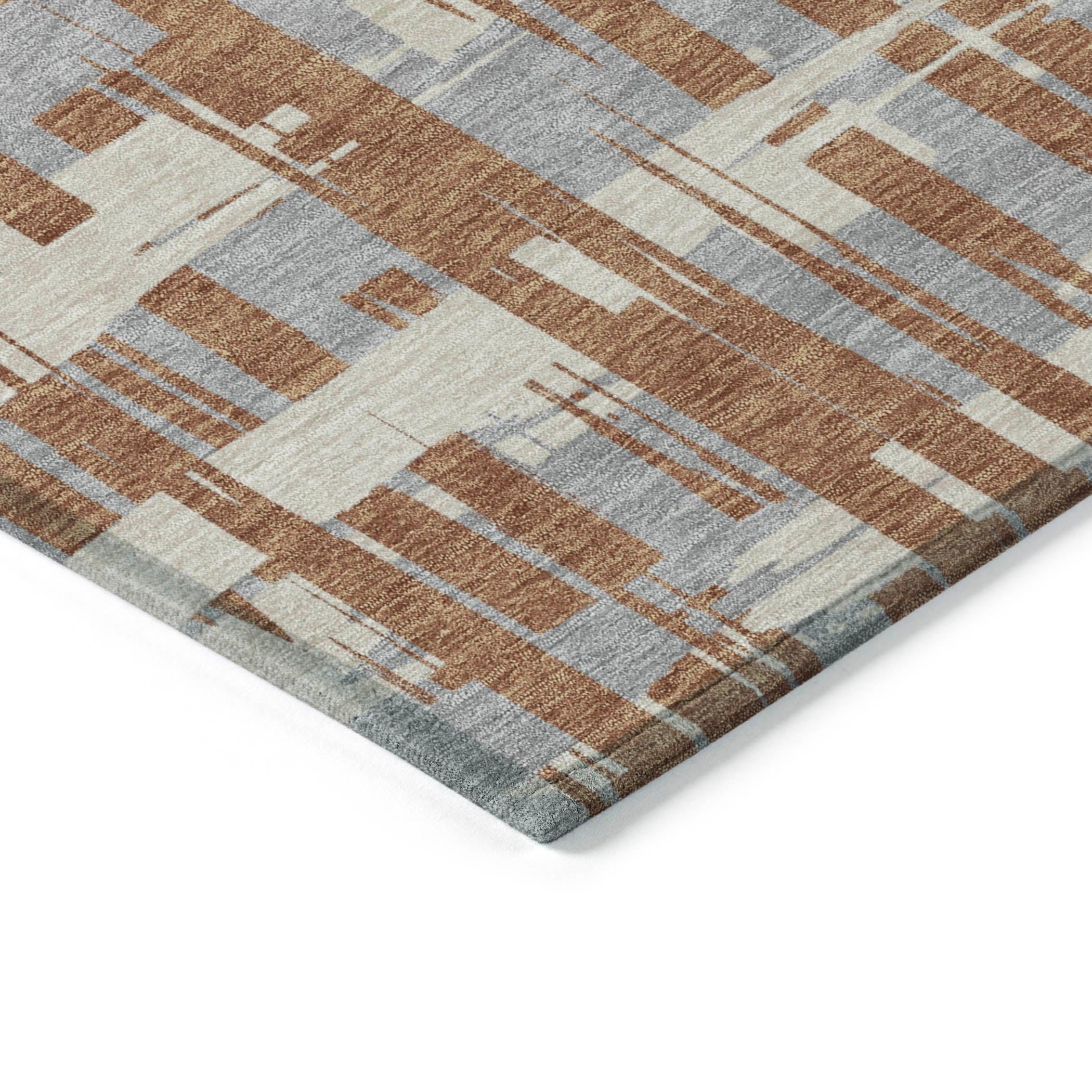 Addison Rugs Taelaris Orange Washable Indoor-Outdoor Rug