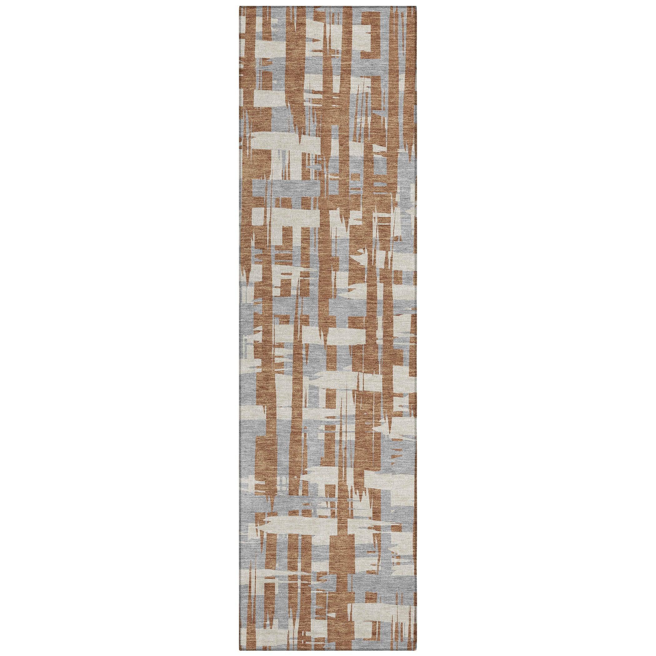 Addison Rugs Taelaris Orange Washable Indoor-Outdoor Rug
