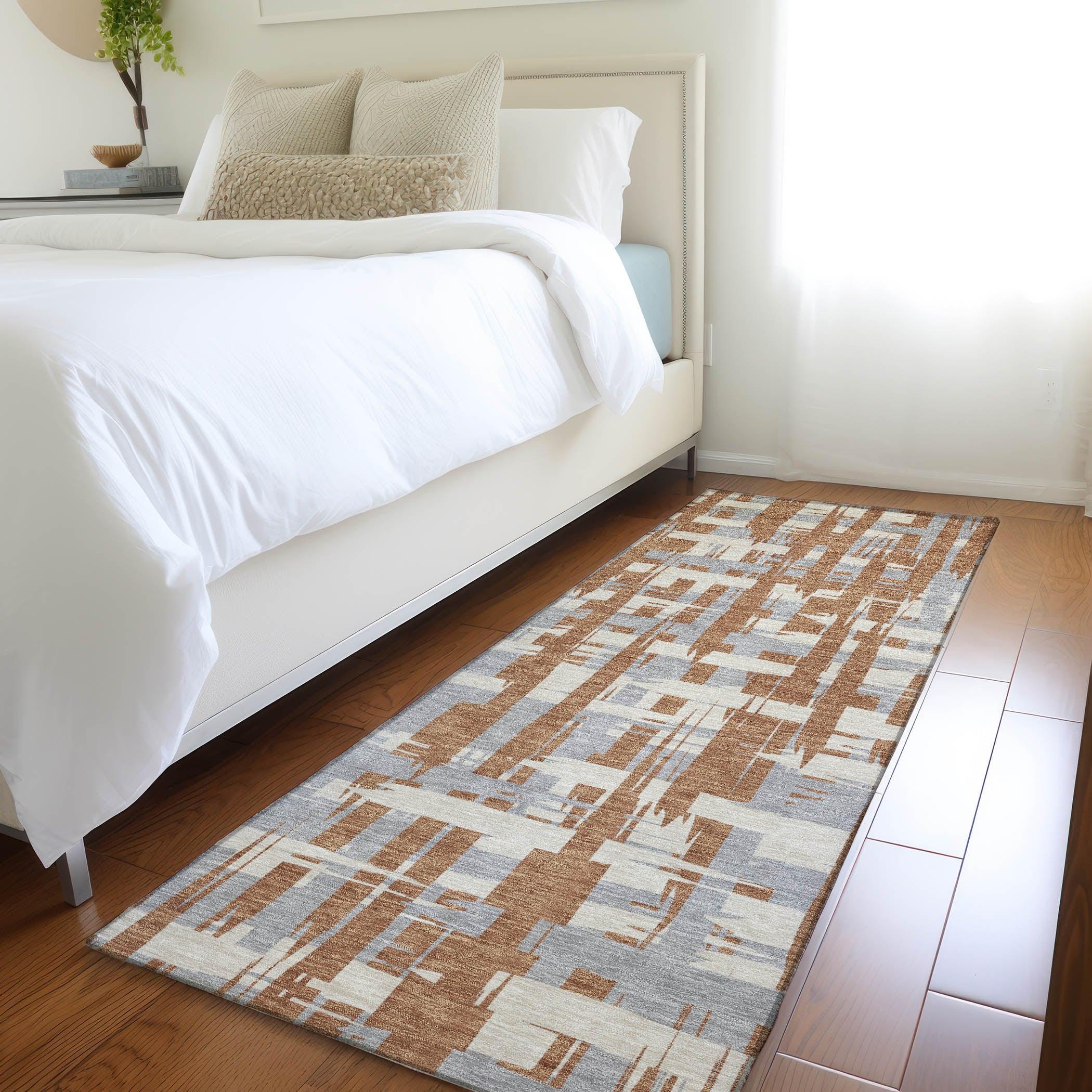 Addison Rugs Taelaris Orange Washable Indoor-Outdoor Rug