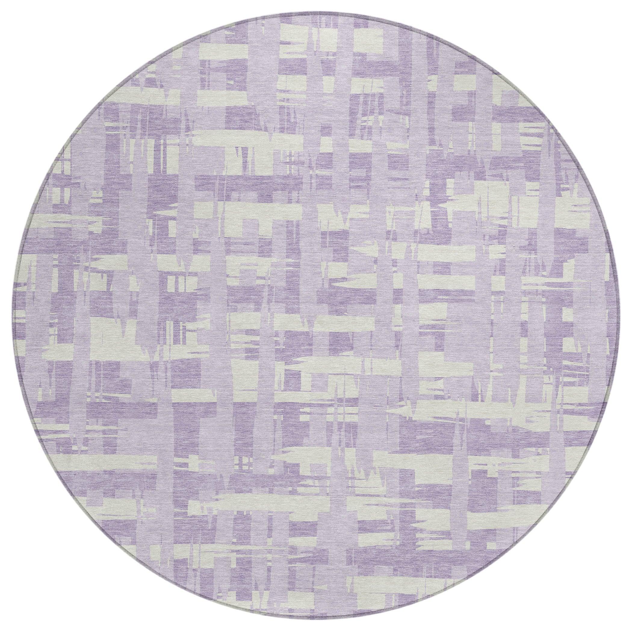 Addison Rugs Taelaris Purple Washable Indoor-Outdoor Rug