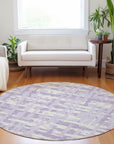 Addison Rugs Taelaris Purple Washable Indoor-Outdoor Rug
