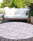 Addison Rugs Taelaris Purple Washable Indoor-Outdoor Rug