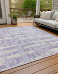 Addison Rugs Taelaris Purple Washable Indoor-Outdoor Rug