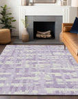 Addison Rugs Taelaris Purple Washable Indoor-Outdoor Rug