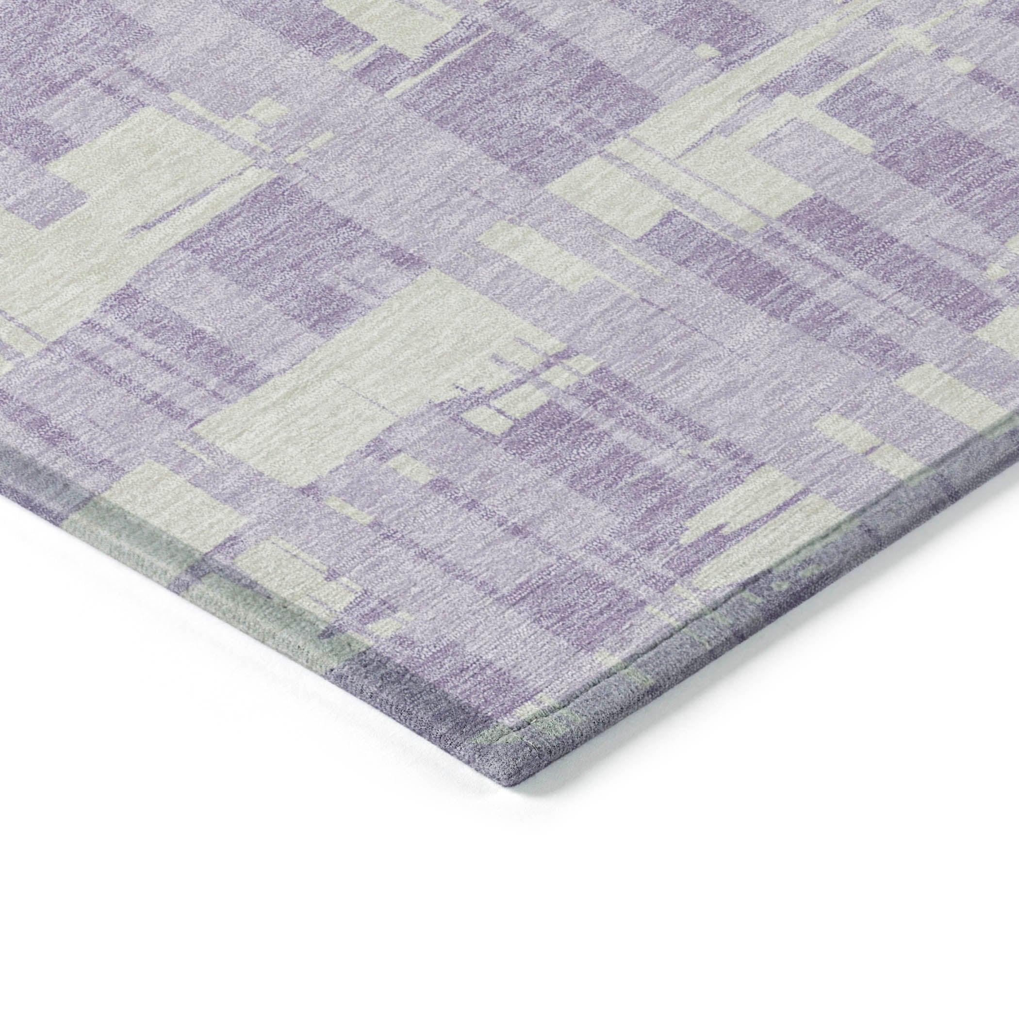 Addison Rugs Taelaris Purple Washable Indoor-Outdoor Rug