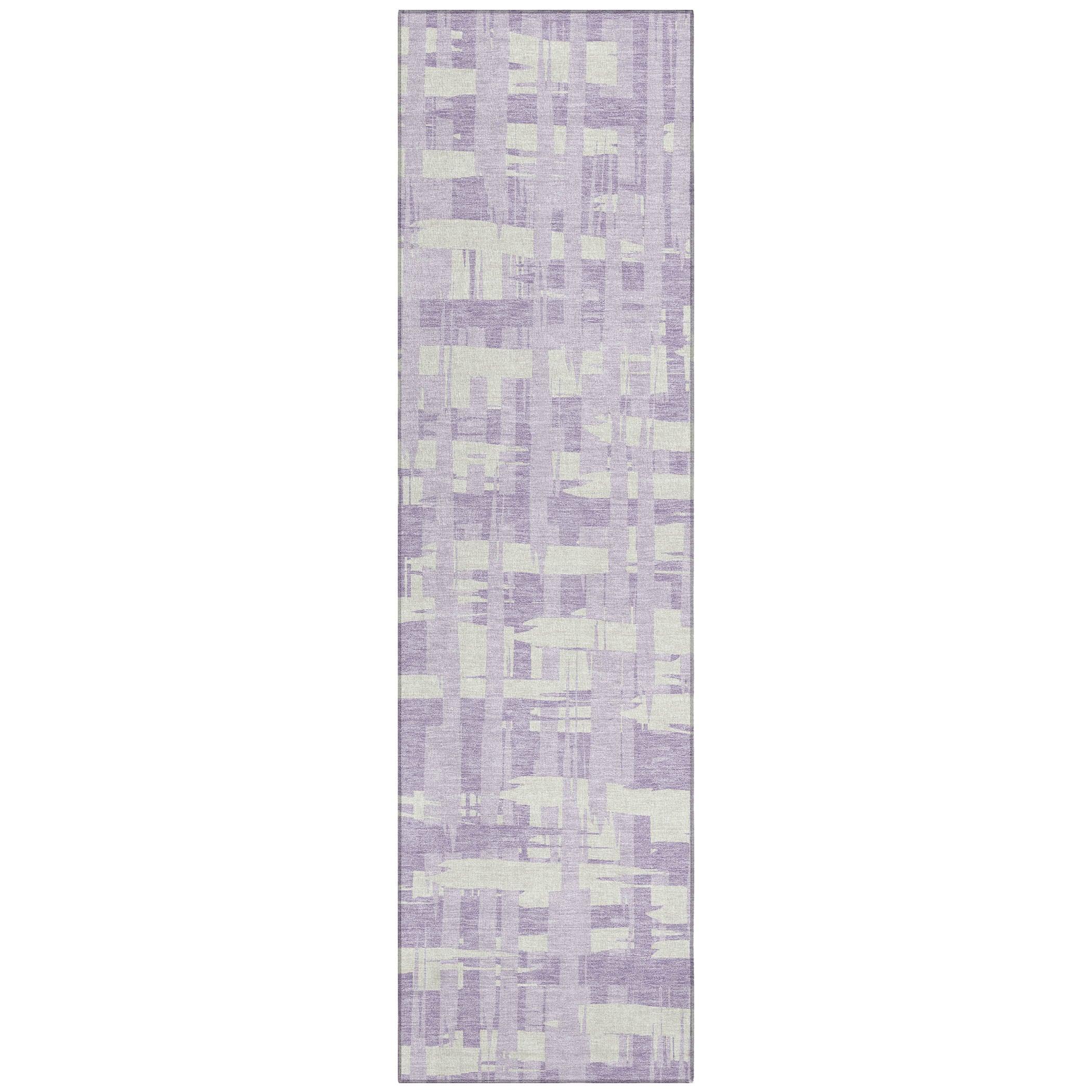 Addison Rugs Taelaris Purple Washable Indoor-Outdoor Rug