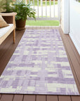 Addison Rugs Taelaris Purple Washable Indoor-Outdoor Rug
