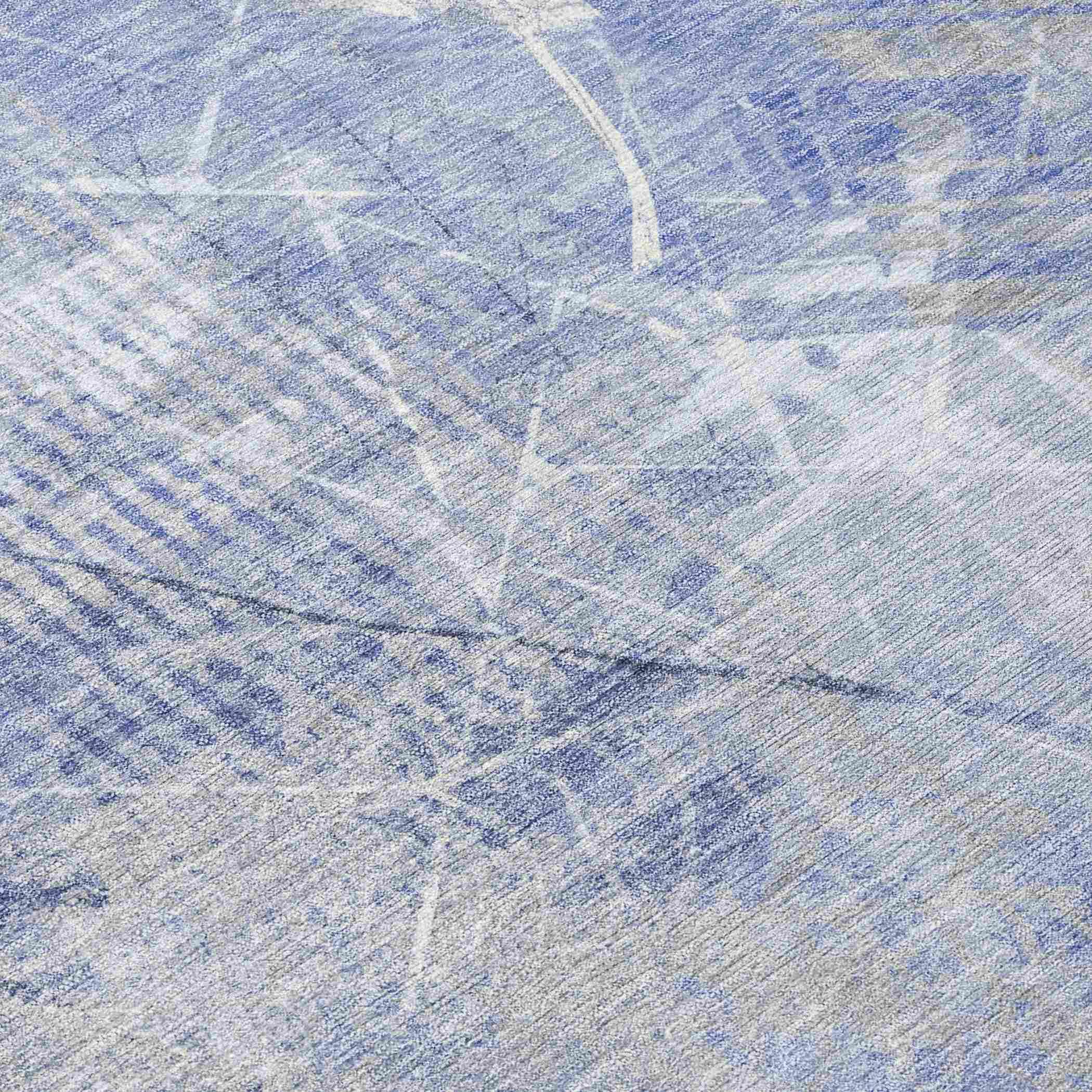 Addison Rugs Taelas Blue Washable Indoor-Outdoor Rug