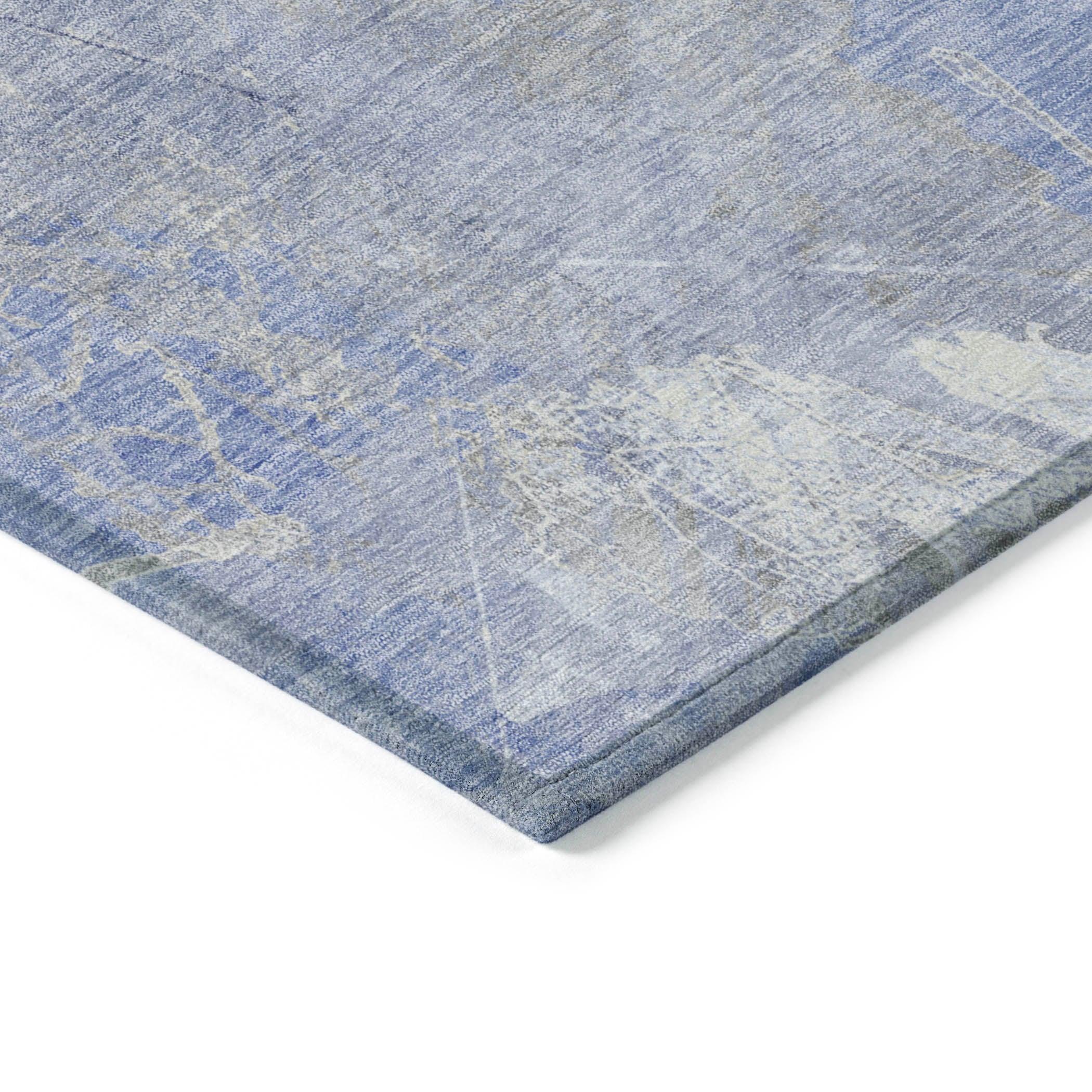 Addison Rugs Taelas Blue Washable Indoor-Outdoor Rug