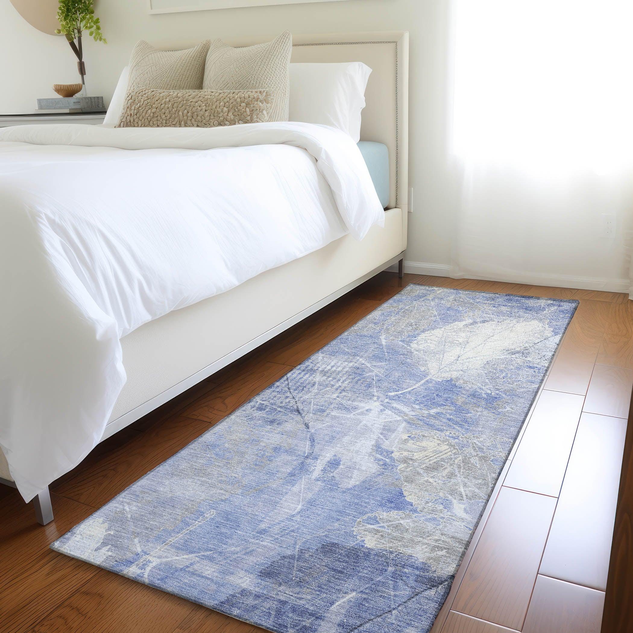 Addison Rugs Taelas Blue Washable Indoor-Outdoor Rug