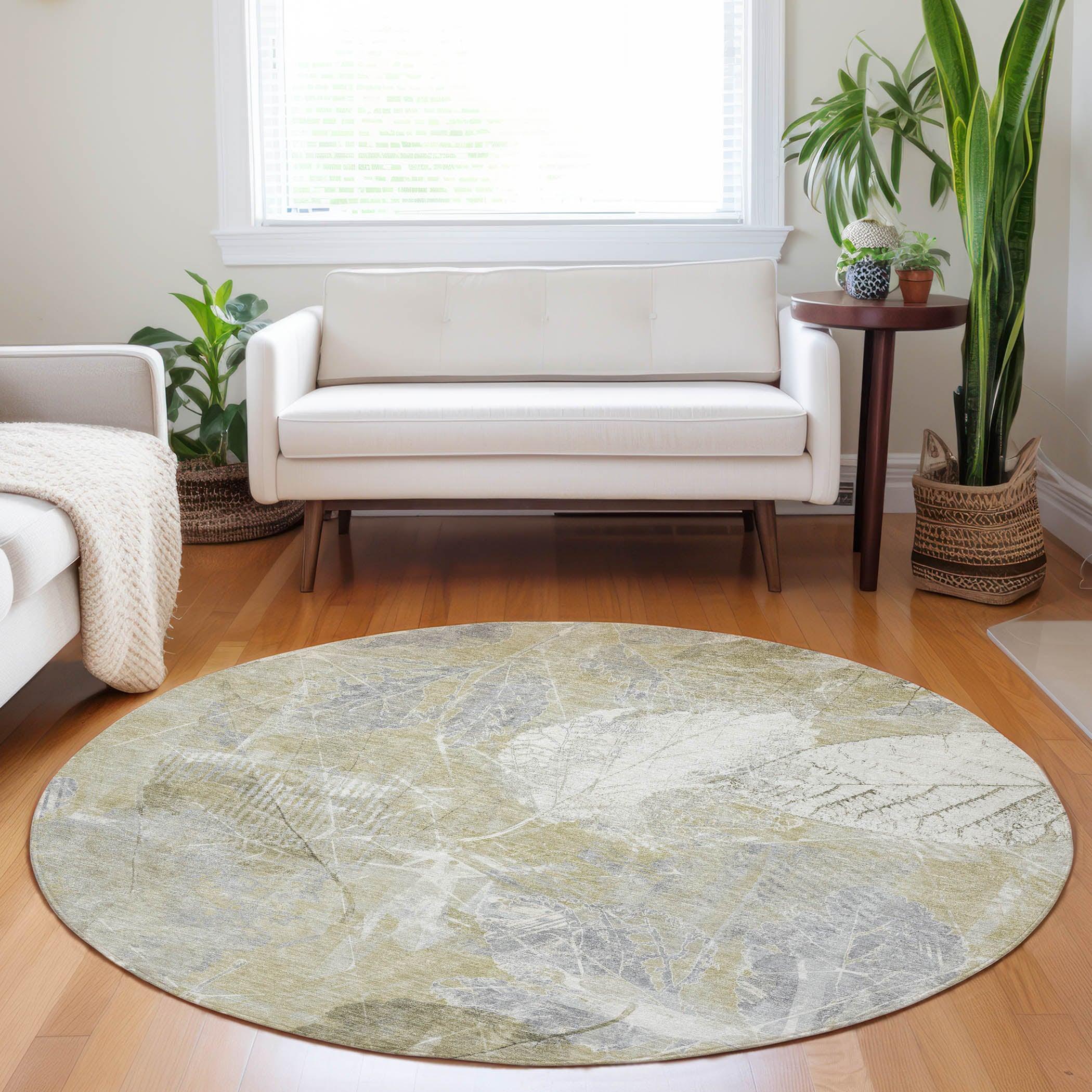 Addison Rugs Taelas Brown Washable Indoor-Outdoor Rug