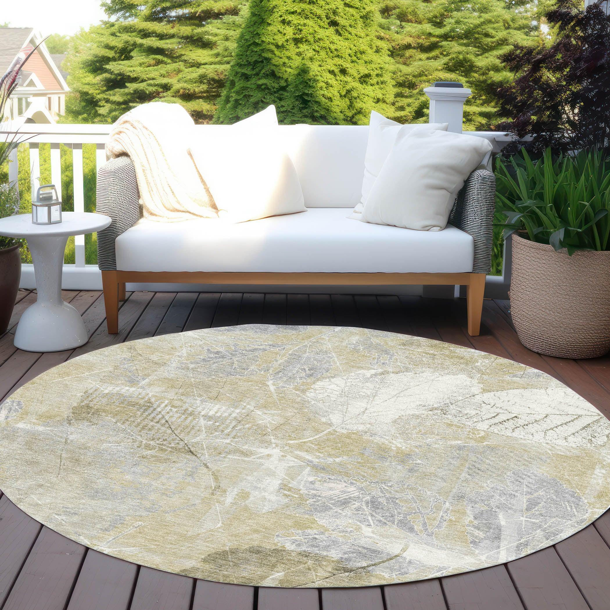 Addison Rugs Taelas Brown Washable Indoor-Outdoor Rug