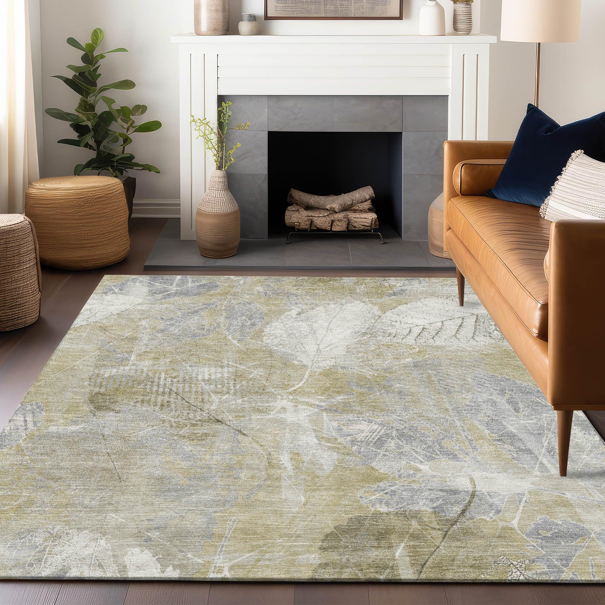 Addison Rugs Taelas Brown Washable Indoor-Outdoor Rug
