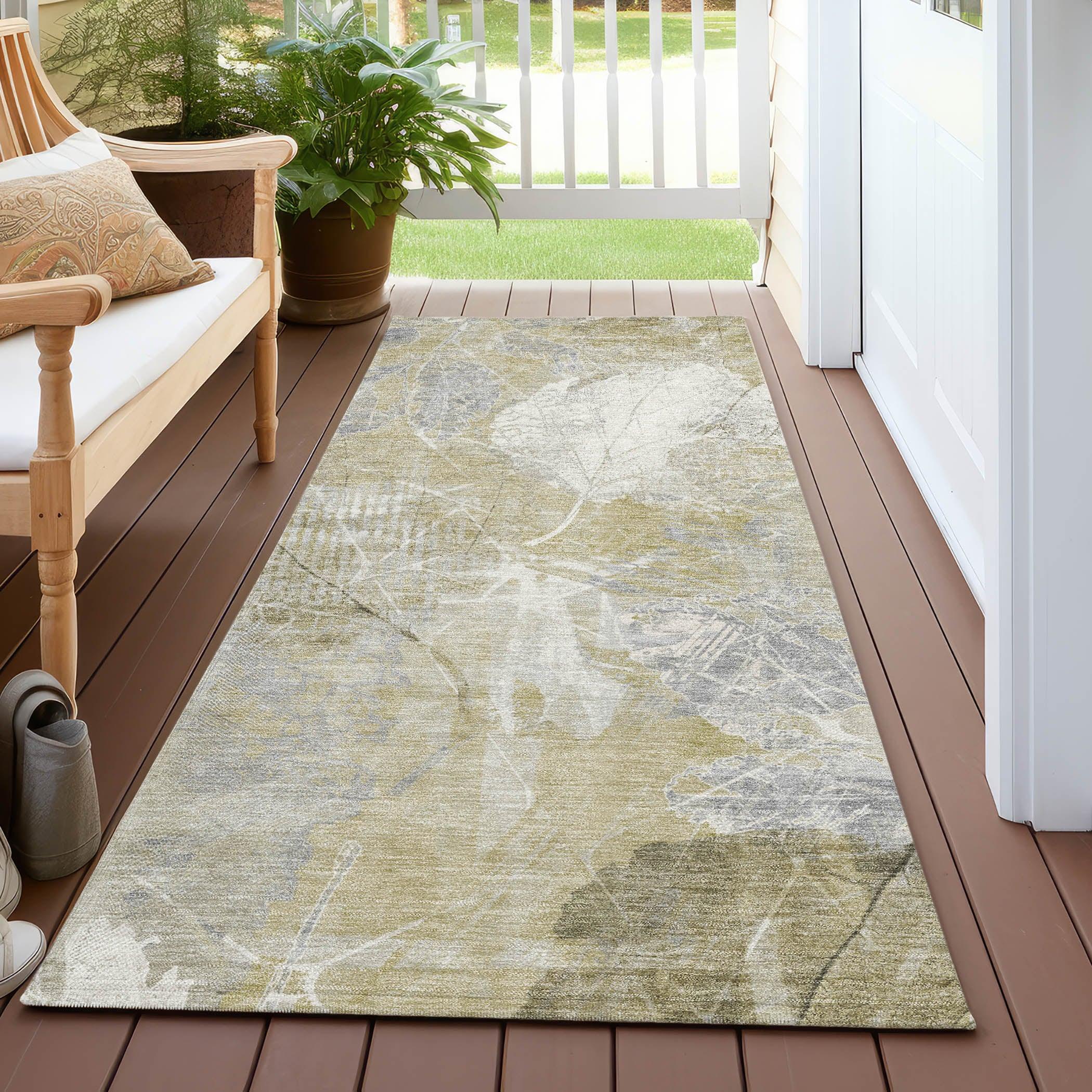 Addison Rugs Taelas Brown Washable Indoor-Outdoor Rug