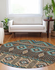 Addison Rugs Taelien Brown Washable Indoor-Outdoor Rug