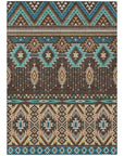Addison Rugs Taelien Brown Washable Indoor-Outdoor Rug