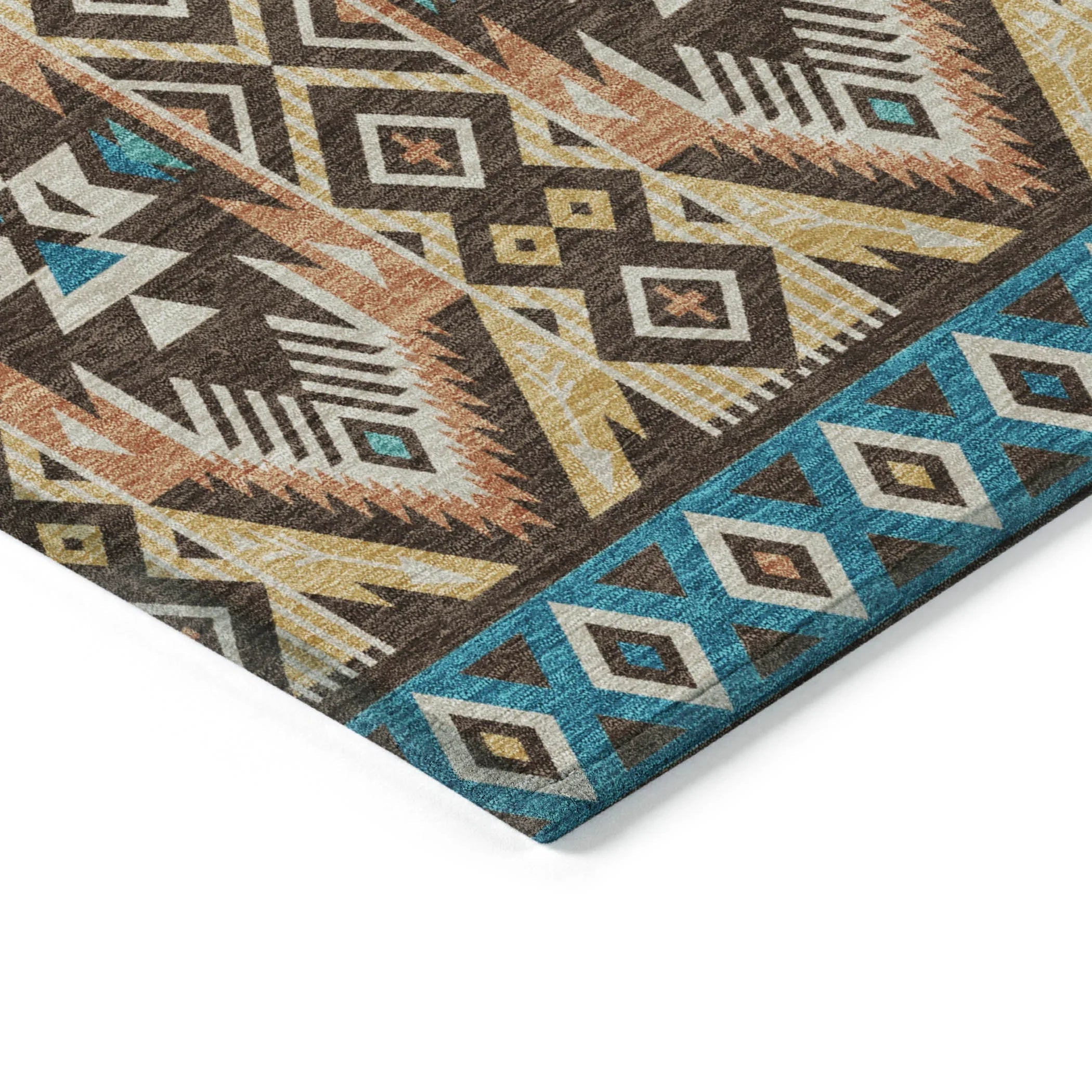 Addison Rugs Taelien Brown Washable Indoor-Outdoor Rug
