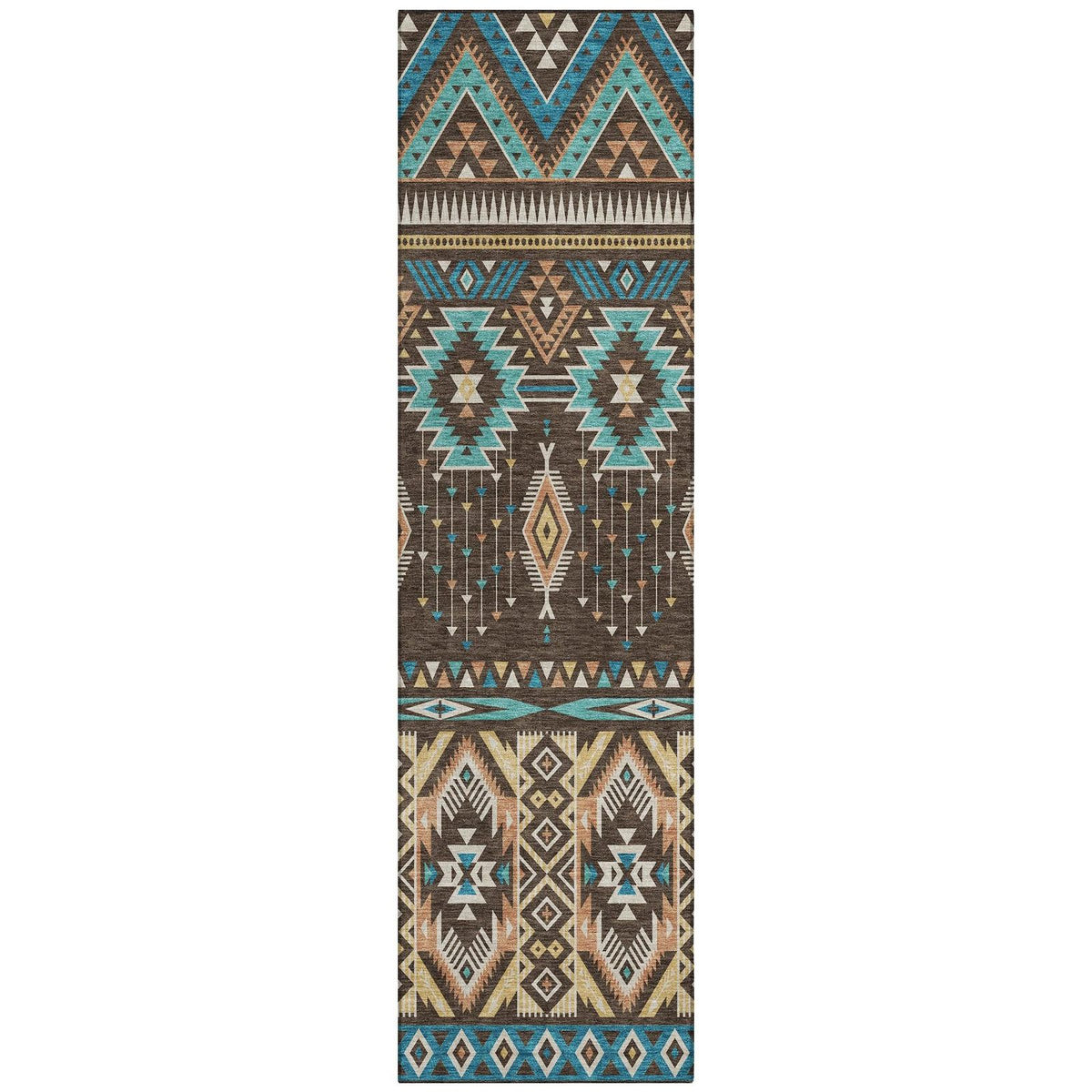 Addison Rugs Taelien Brown Washable Indoor-Outdoor Rug