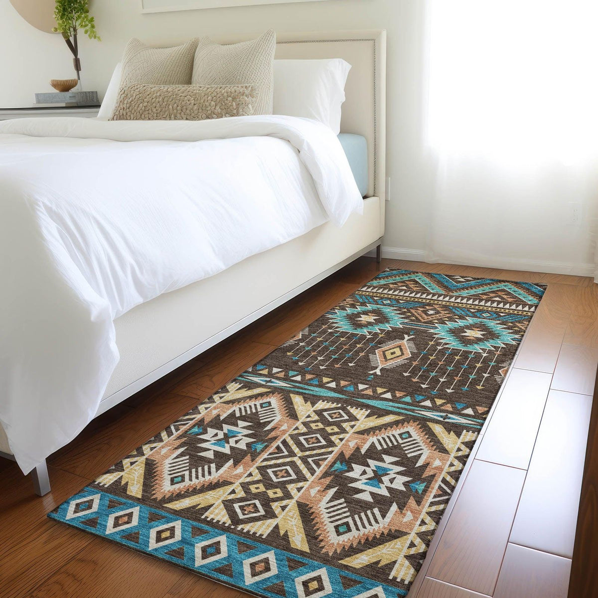 Addison Rugs Taelien Brown Washable Indoor-Outdoor Rug