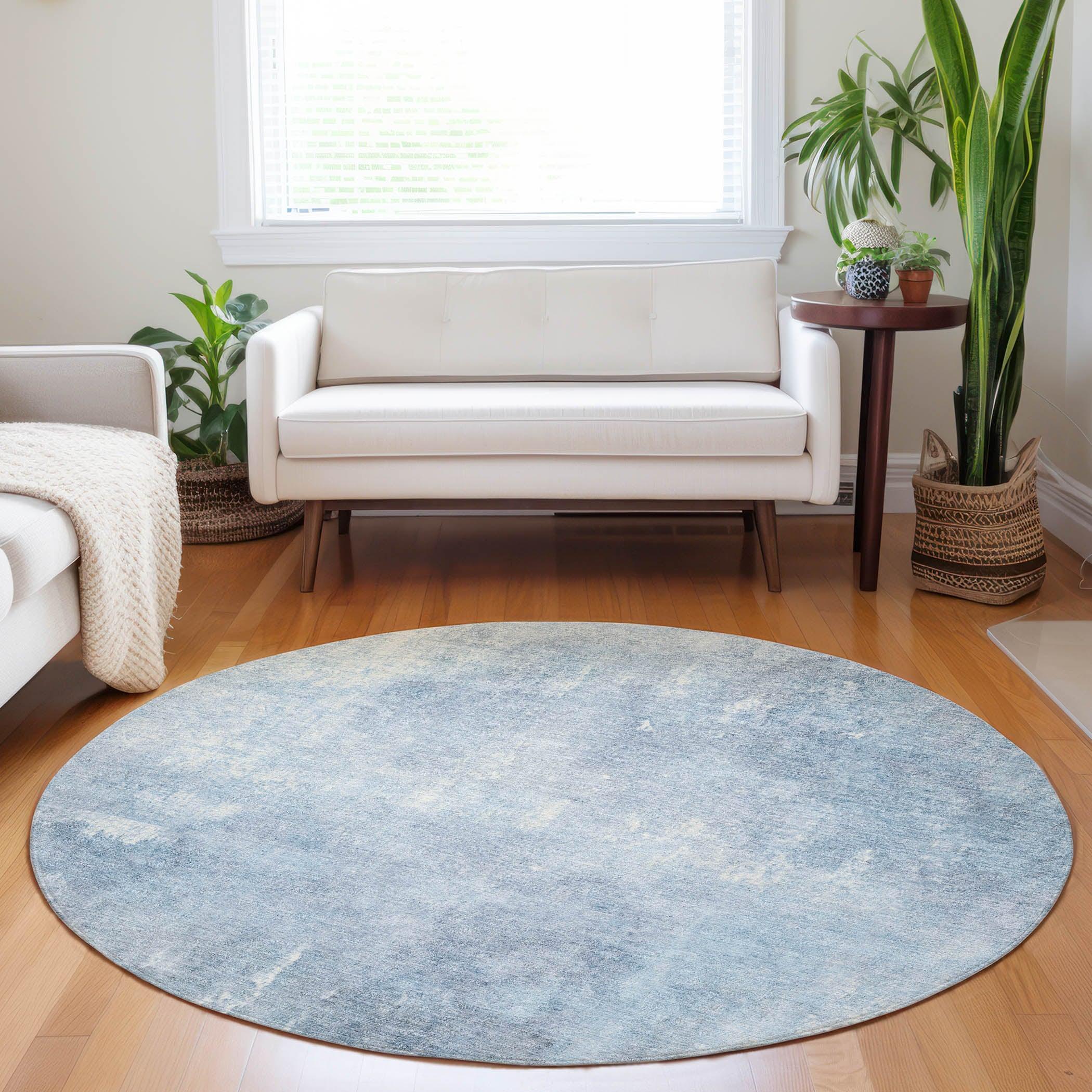 Addison Rugs Taelion Blue Washable Indoor-Outdoor Rug
