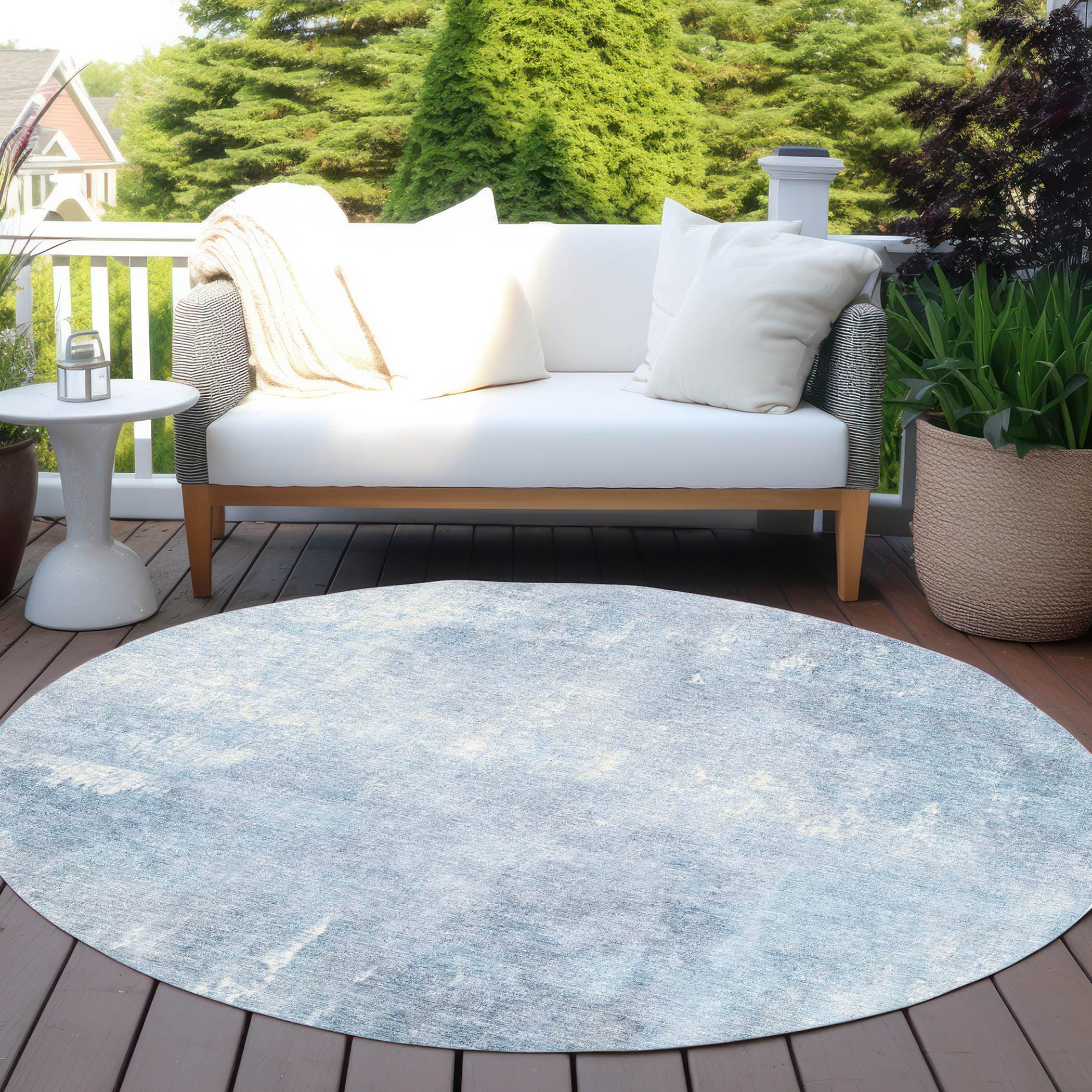 Addison Rugs Taelion Blue Washable Indoor-Outdoor Rug