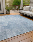 Addison Rugs Taelion Blue Washable Indoor-Outdoor Rug