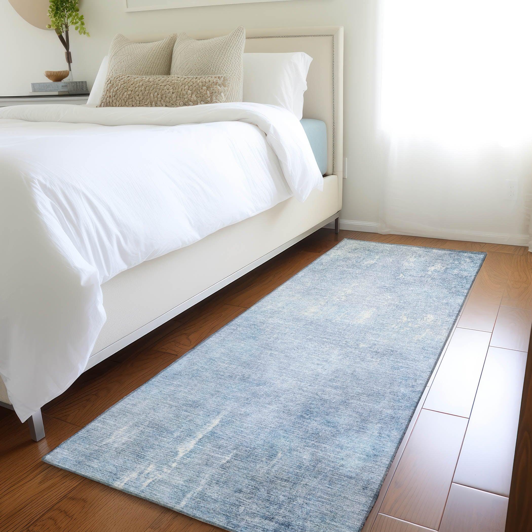 Addison Rugs Taelion Blue Washable Indoor-Outdoor Rug