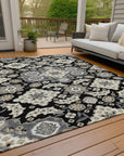 Addison Rugs Taelira Black Washable Indoor-Outdoor Rug