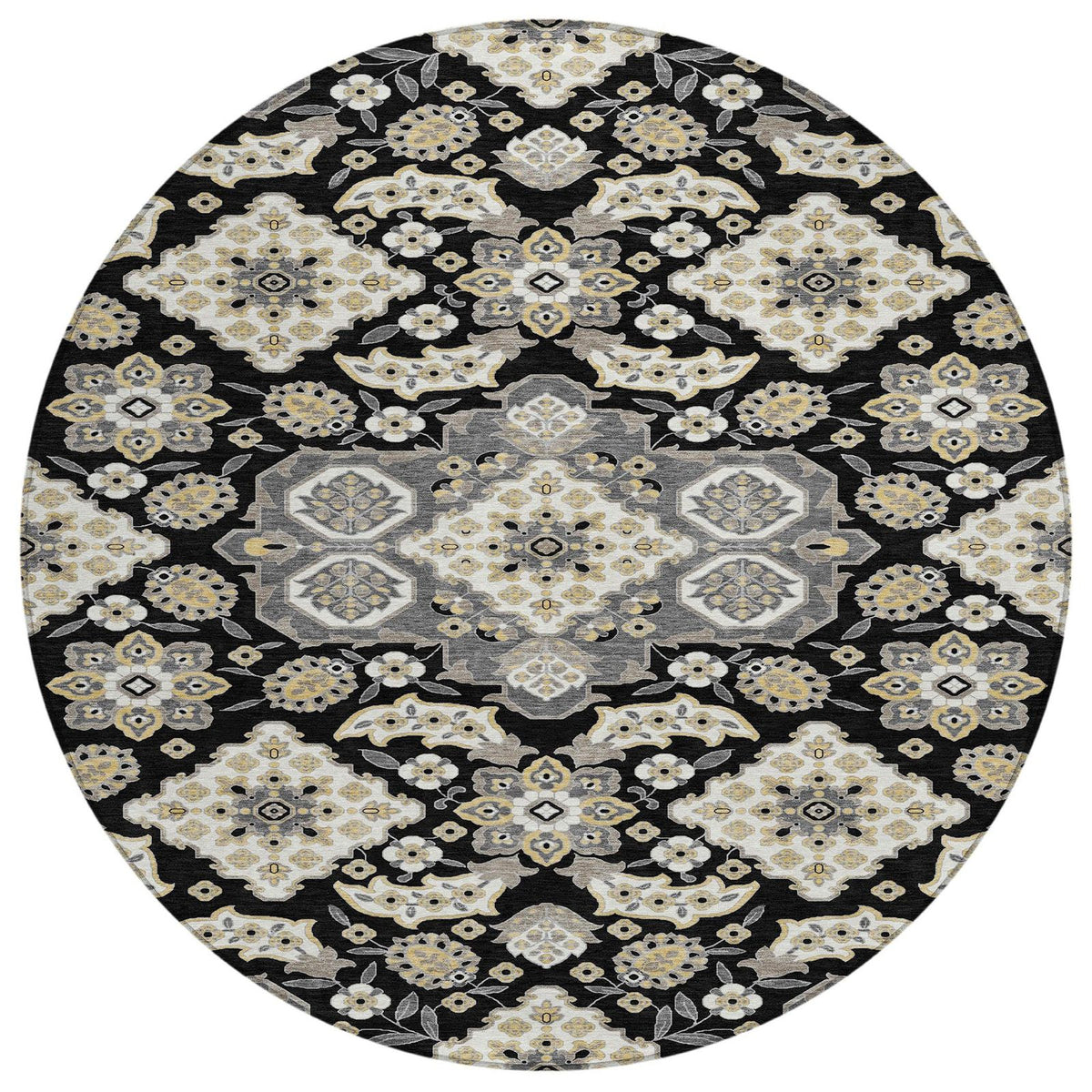 Addison Rugs Taelira Black Washable Indoor-Outdoor Rug