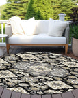 Addison Rugs Taelira Black Washable Indoor-Outdoor Rug