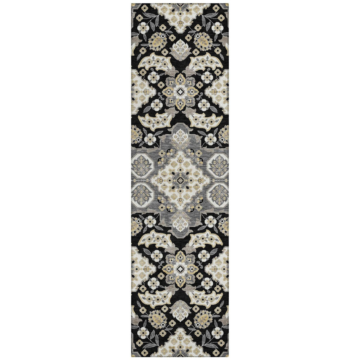 Addison Rugs Taelira Black Washable Indoor-Outdoor Rug