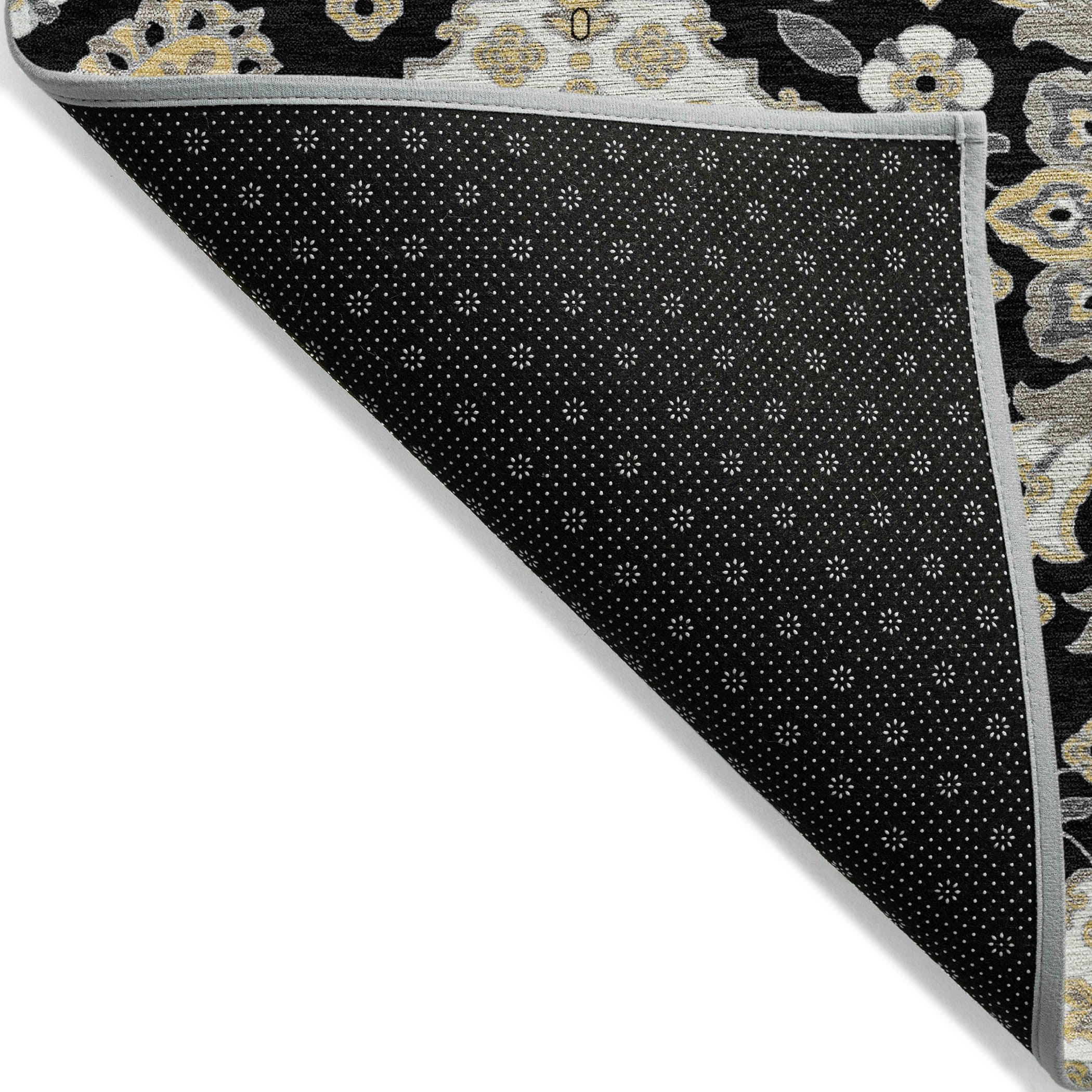 Addison Rugs Taelira Black Washable Indoor-Outdoor Rug