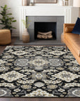 Addison Rugs Taelira Black Washable Indoor-Outdoor Rug