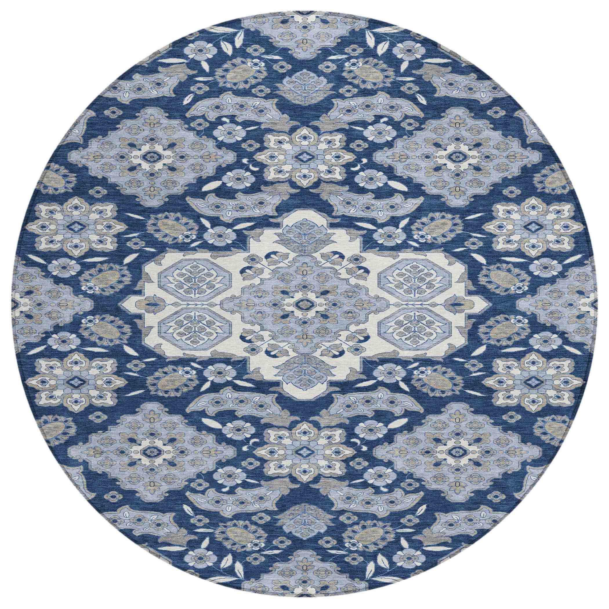 Addison Rugs Taelira Blue Washable Indoor-Outdoor Rug