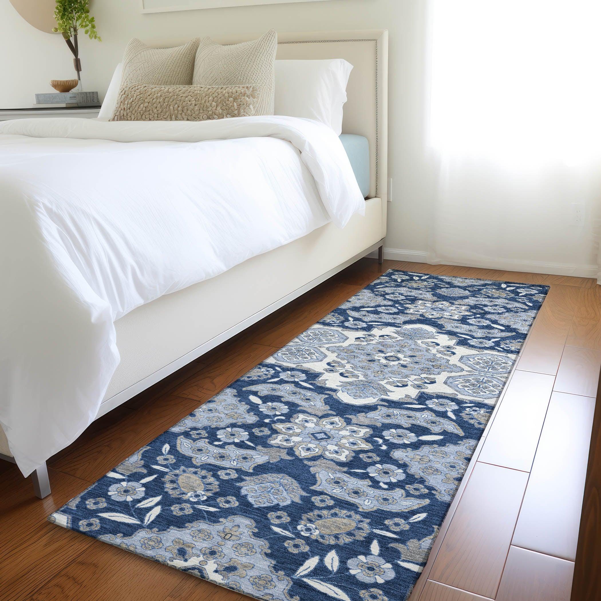 Addison Rugs Taelira Blue Washable Indoor-Outdoor Rug