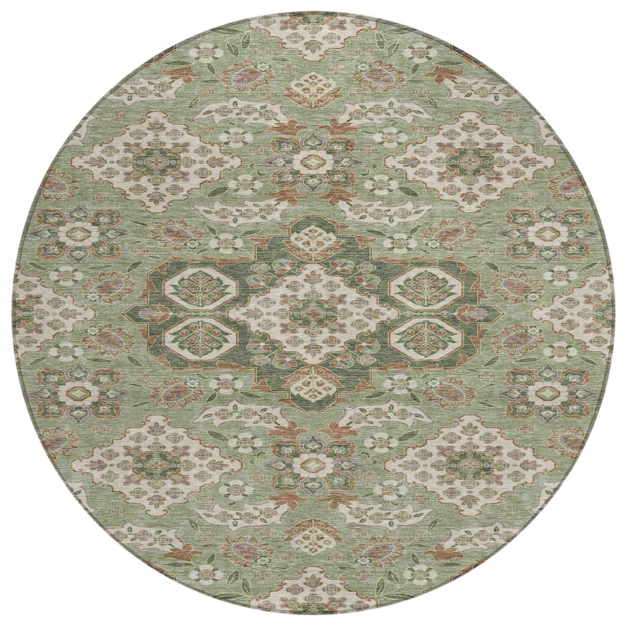 Addison Rugs Taelira Green Washable Indoor-Outdoor Rug