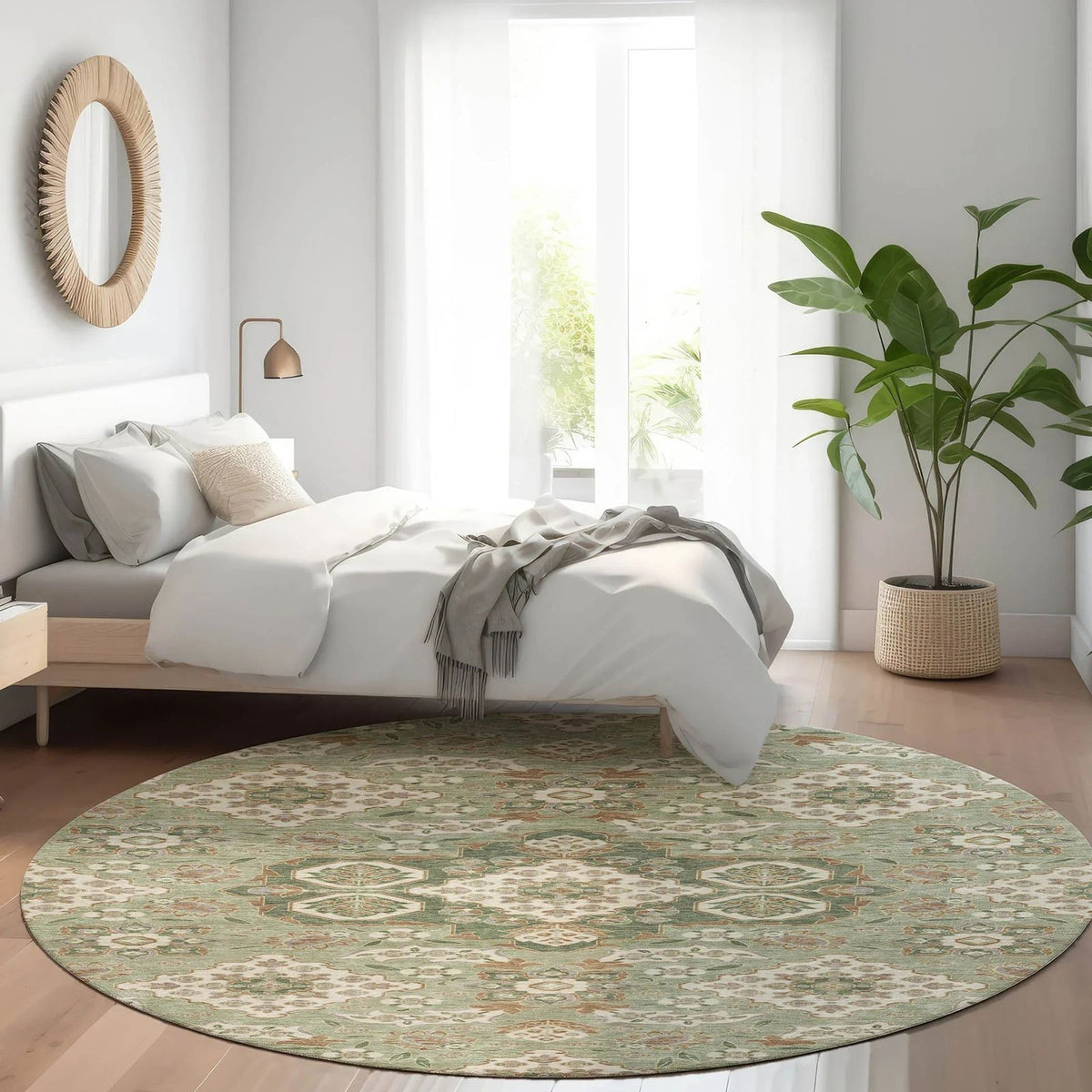 Addison Rugs Taelira Green Washable Indoor-Outdoor Rug