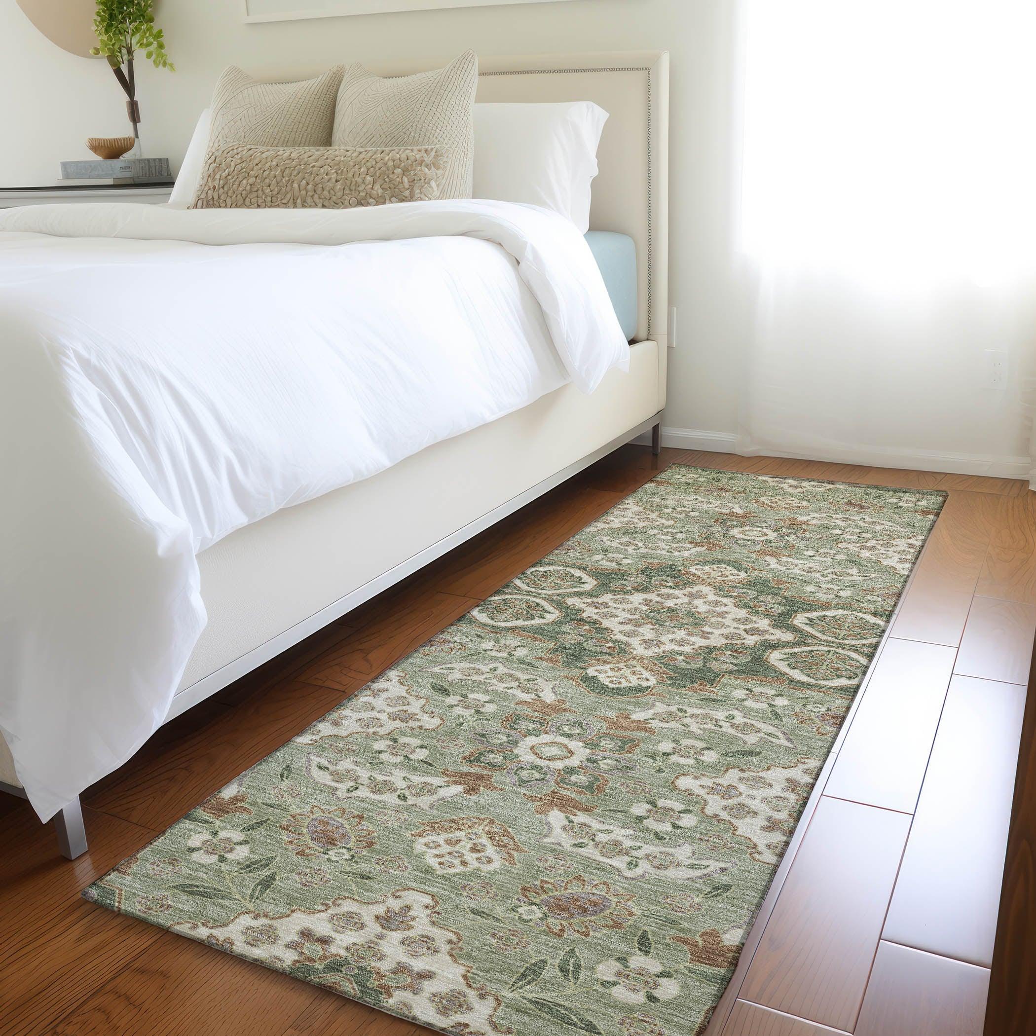Addison Rugs Taelira Green Washable Indoor-Outdoor Rug