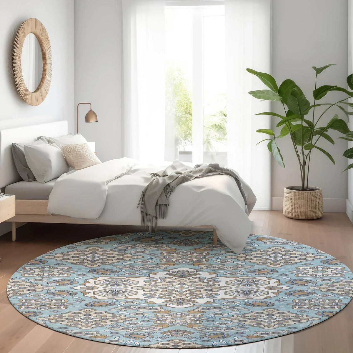 Addison Rugs Taelira Sky Washable Indoor-Outdoor Rug